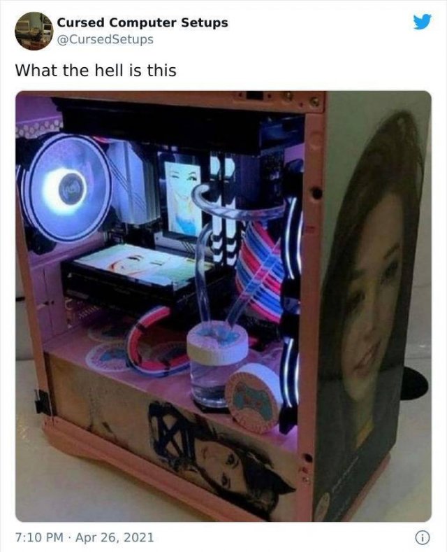 Cursed Computer Setups (29 pics)