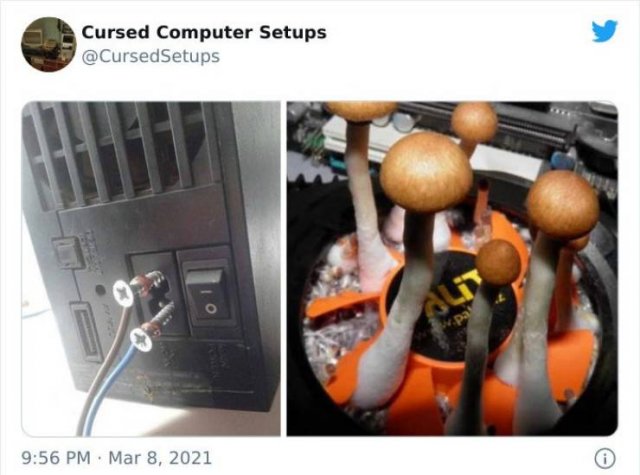 Cursed Computer Setups (29 pics)