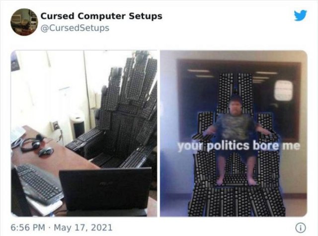 Cursed Computer Setups (29 pics)