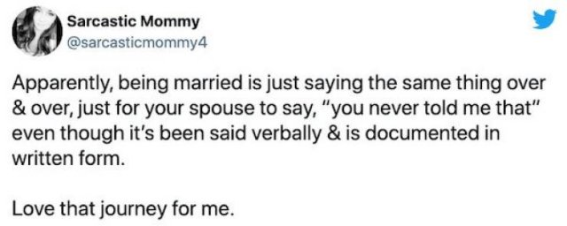 Married Life Tweets (24 pics)