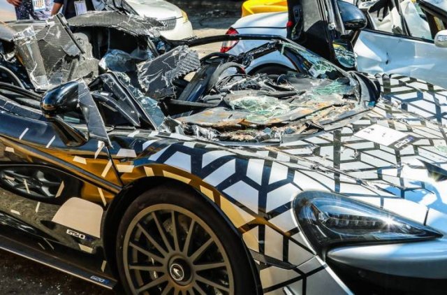 Smuggled Luxury Cars Were Publicly Destroyed By Philippines Government (15 pics)