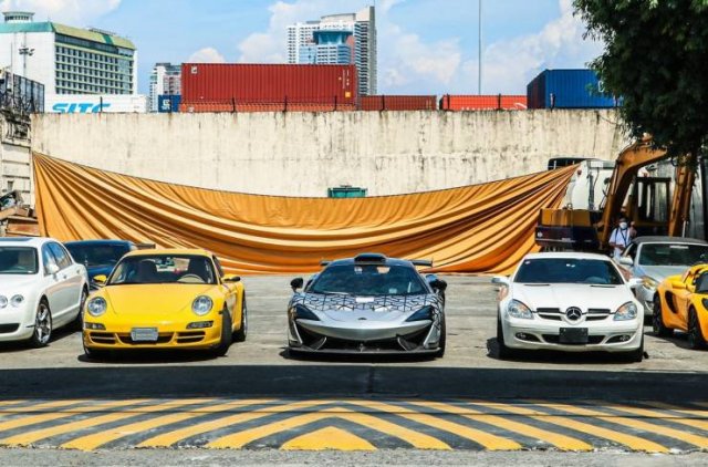 Smuggled Luxury Cars Were Publicly Destroyed By Philippines Government (15 pics)