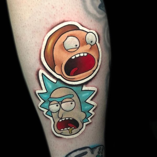 Sticker Tattoos (34 pics)