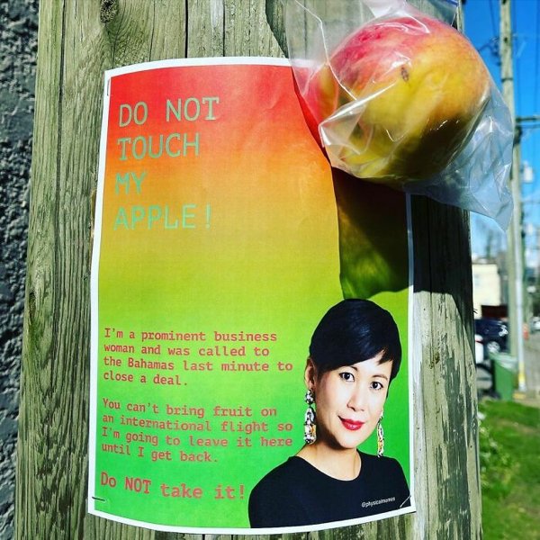 Man Trolls Neighbors With Posters (24 pics)