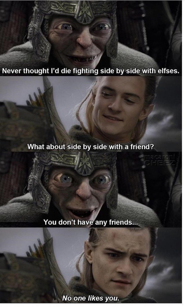 LOTR Memes (40 pics)