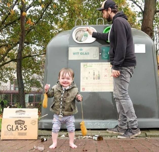 Husband Trolls His Wife By 'Ok' Photos Of His Son (30 pics)