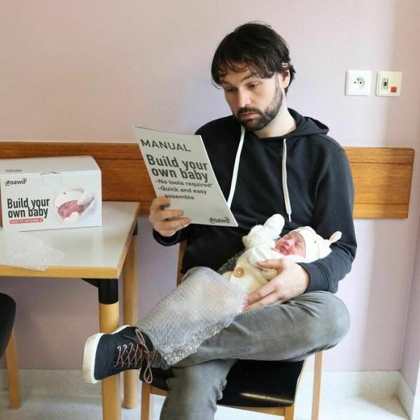 Husband Trolls His Wife By 'Ok' Photos Of His Son (30 pics)