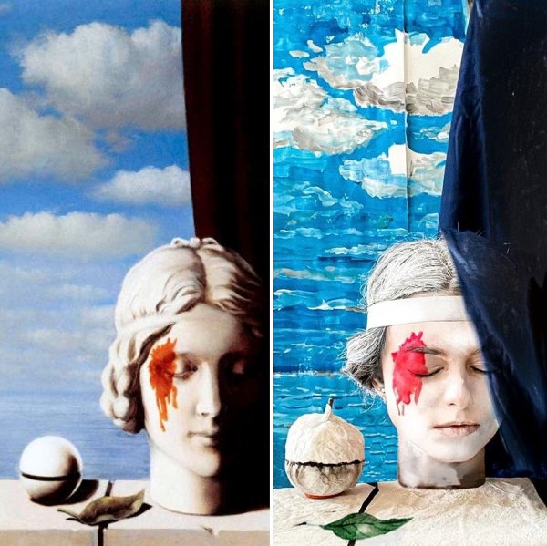 This Woman Recreates Famous Artworks (30 pics)
