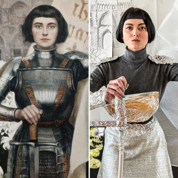 This Woman Recreates Famous Artworks (30 pics)