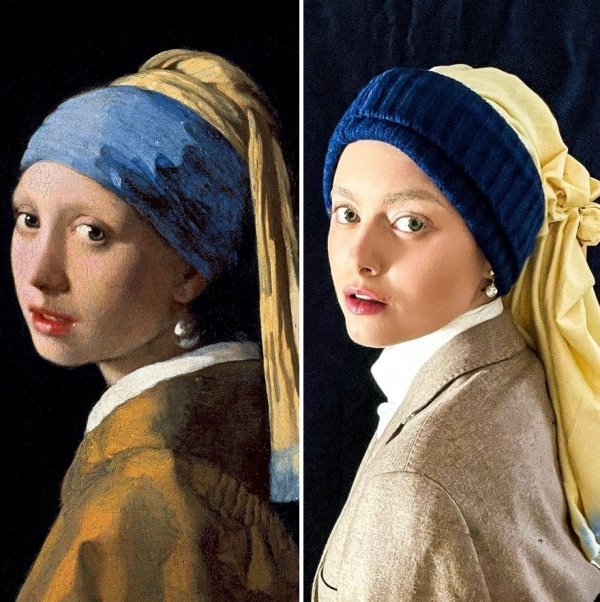 This Woman Recreates Famous Artworks (30 pics)