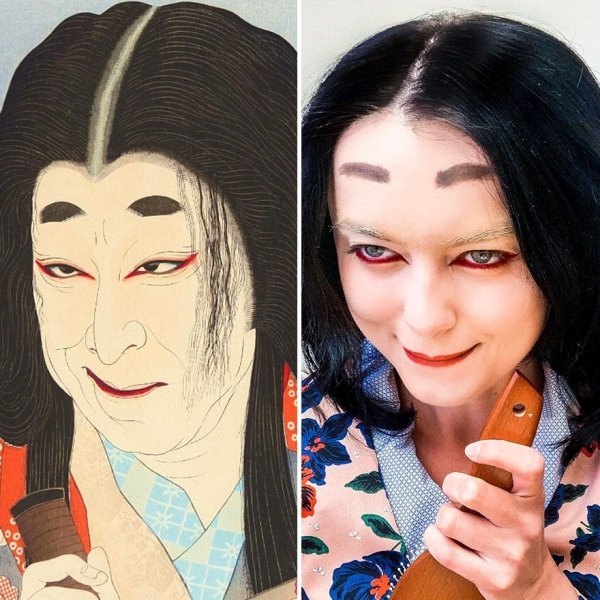 This Woman Recreates Famous Artworks (30 pics)