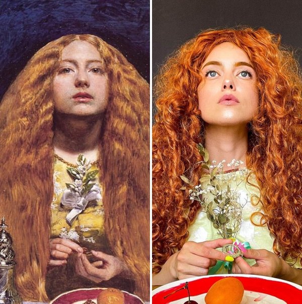 This Woman Recreates Famous Artworks (30 pics)
