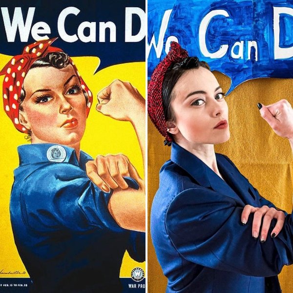This Woman Recreates Famous Artworks (30 pics)