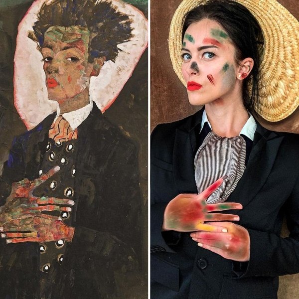 This Woman Recreates Famous Artworks (30 pics)