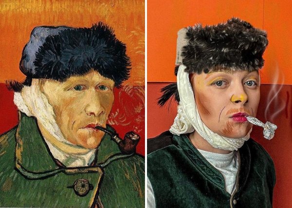 This Woman Recreates Famous Artworks (30 pics)