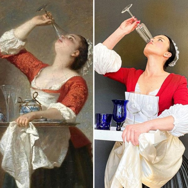 This Woman Recreates Famous Artworks (30 pics)