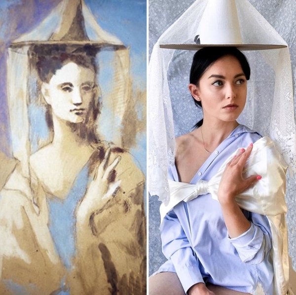 This Woman Recreates Famous Artworks (30 pics)