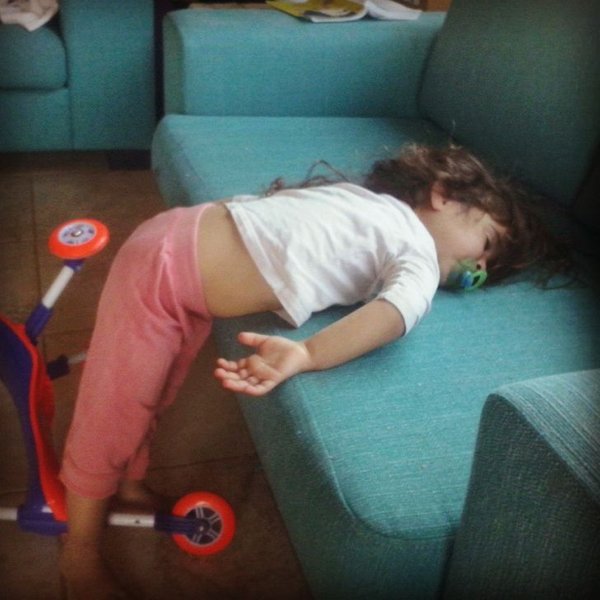 Kids Sleep In Different Places And Positions (25 pics)