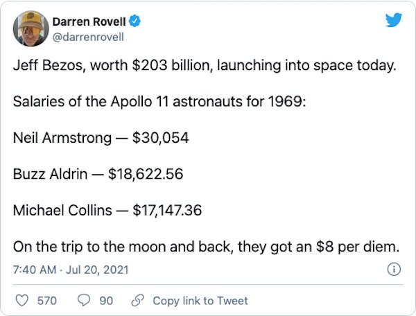 Jeff Bezos Went To Space Tweets (21 pics)