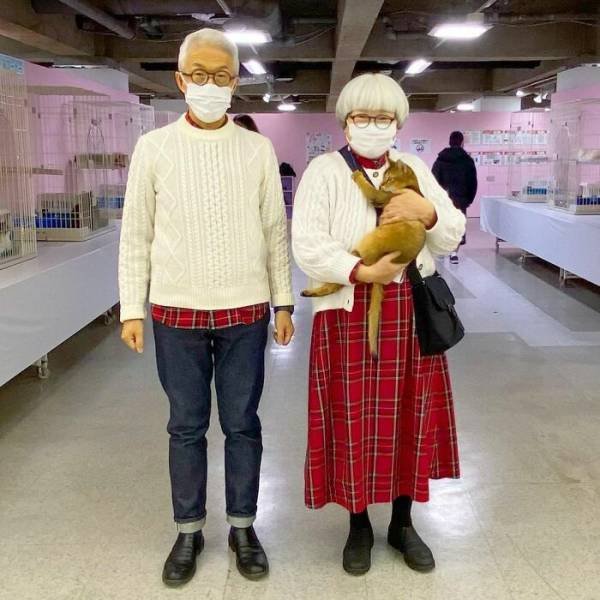 Lovely Couple From Japan Who Loves Wearing Matching Outfits (30 pics)