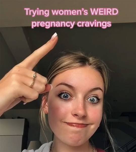 Woman Tries Different Pregnancy Food Cravings (37 pics)