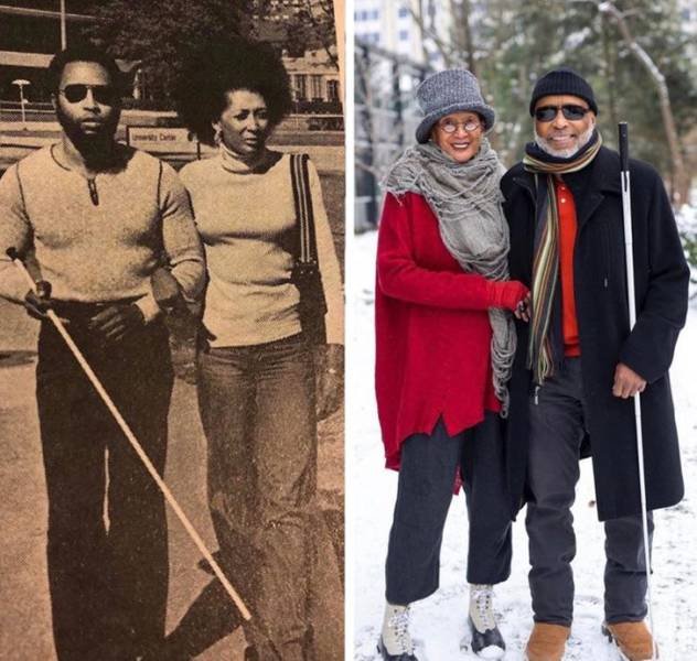 Families Recreate Their Old Photos (24 pics)