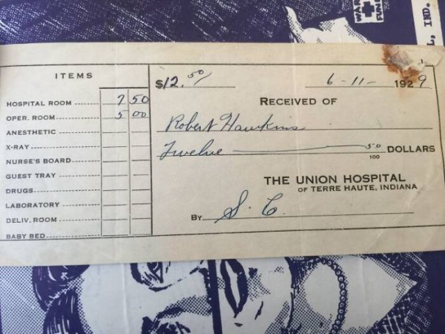American Medical Bills From The 20'th Century (30 pics)