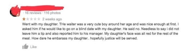Weird Complaints Of Restaurant Visitors (17 pics)