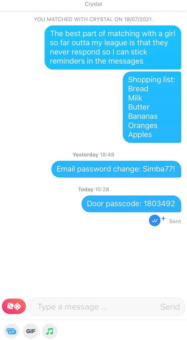 Weird Tinder Texts (25 pics)