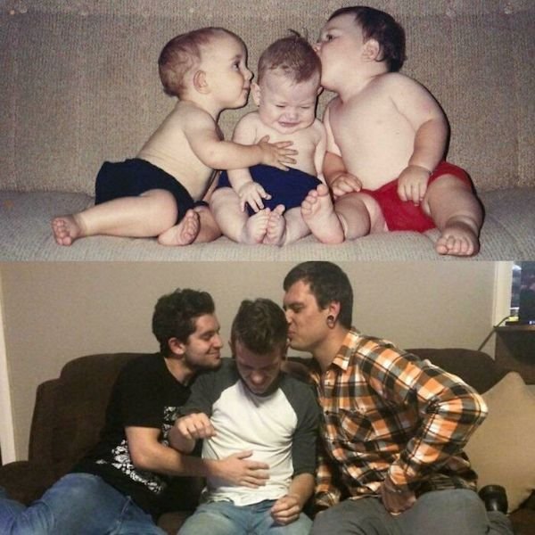 Family Photo Recreations (28 pics)