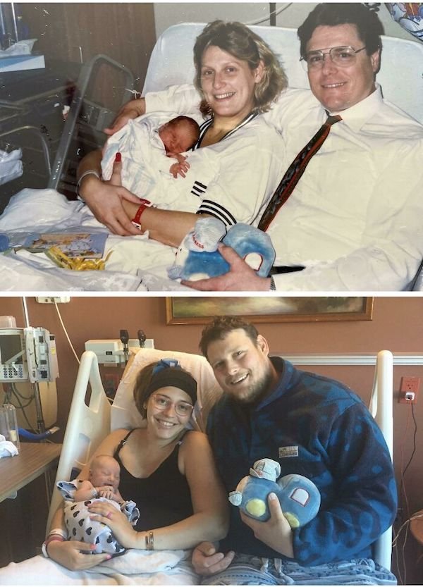 Family Photo Recreations (28 pics)
