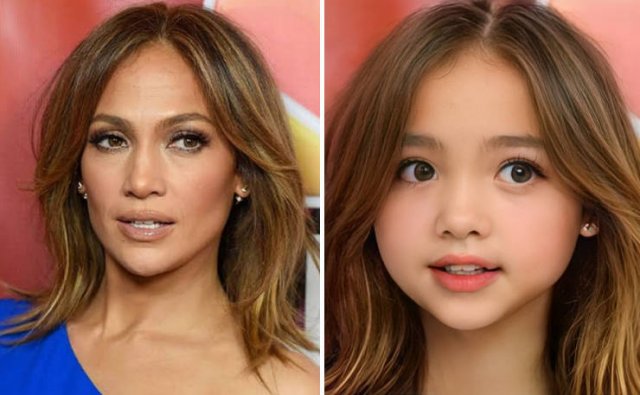 Celebrity Child Versions By AI (20 pics)