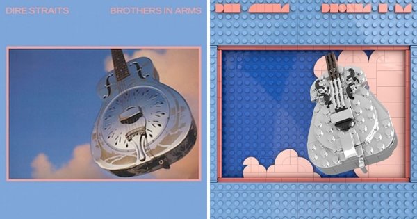 Lego Recreations Of Iconic Album Covers (36 pics)