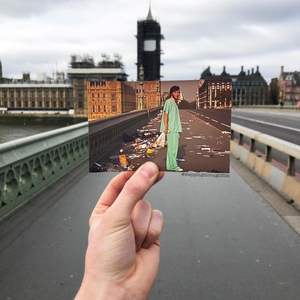 Film Frames Matched With Their Real Locations (35 pics)