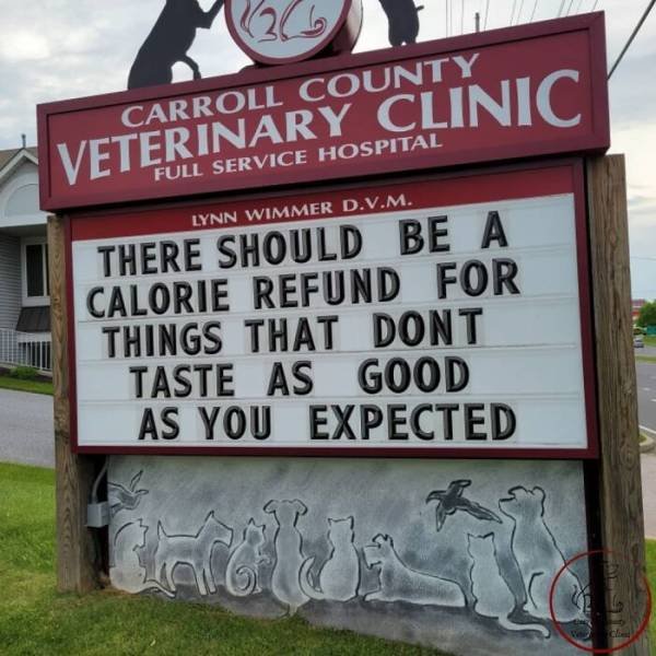 The Carroll County Veterinary Clinic Signs (30 pics)