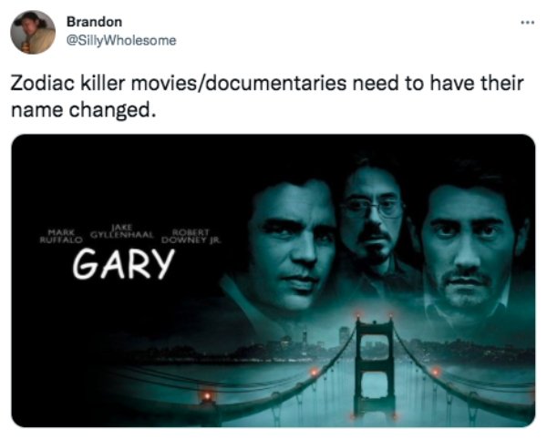 'Zodiac' Killer Being Identified Humor (27 pics)