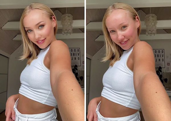 Women With And Without Makeup (25 pics)