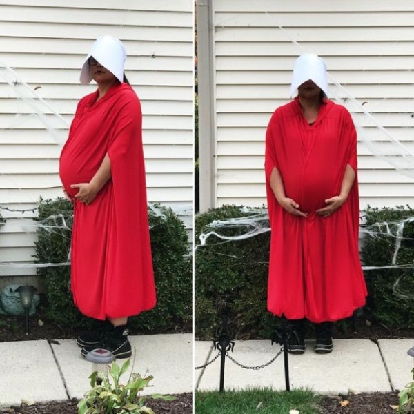 Pregnant Women In Halloween Costumes (28 pics)