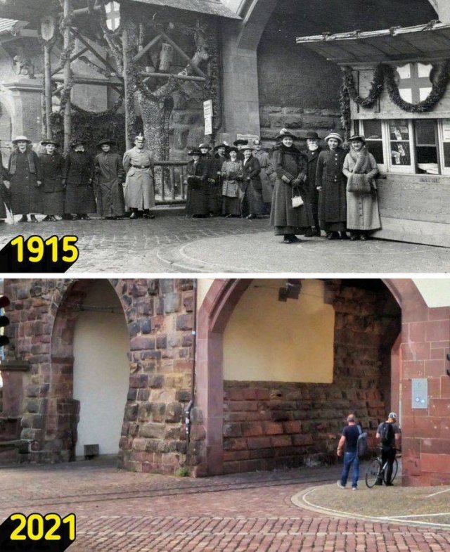 Worlds Famous Places: In The Past And Now (20 pics)