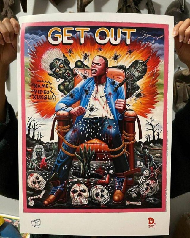 Weird African Hand-Painted Movie Posters (41 pics)
