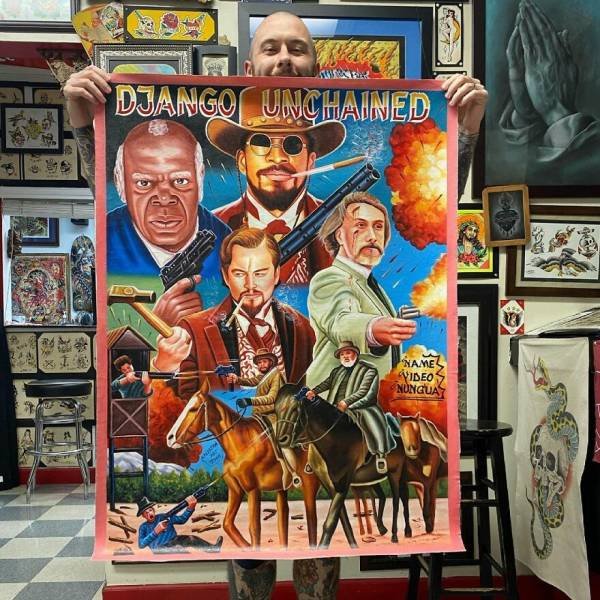 Weird African Hand-Painted Movie Posters (41 pics)