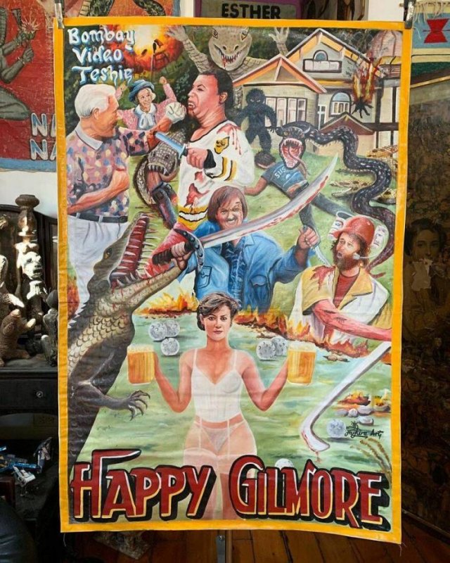 Weird African Hand-Painted Movie Posters (41 pics)