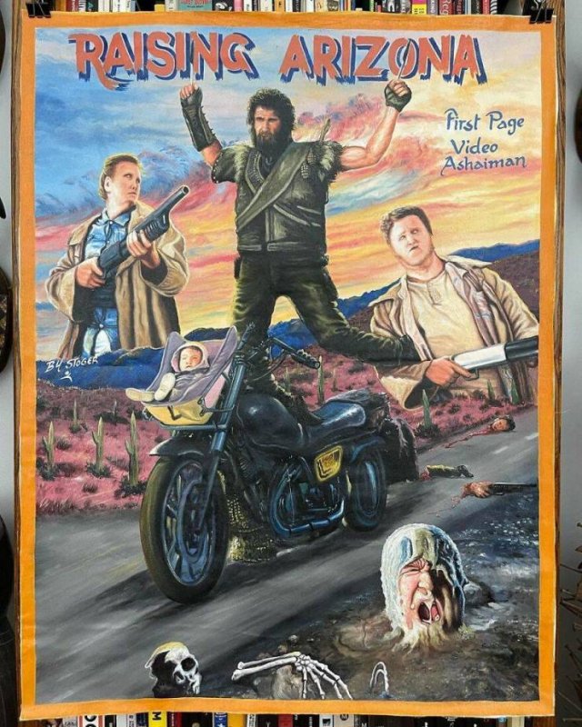 Weird African Hand-Painted Movie Posters (41 pics)