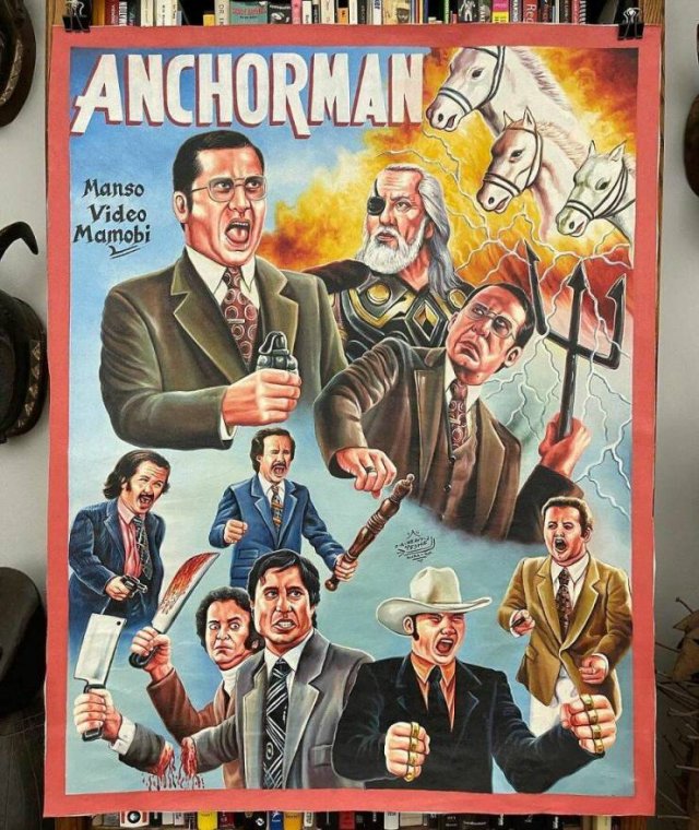 Weird African Hand-Painted Movie Posters (41 pics)