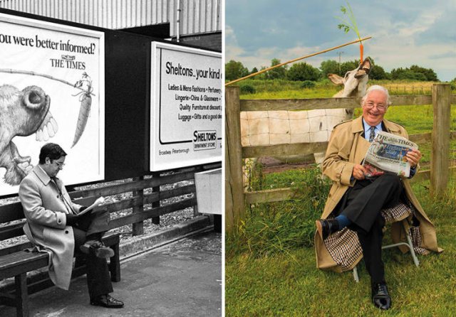 Photographer Recreates 40-Year-Old Photos With The Same Heroes (29 pics)