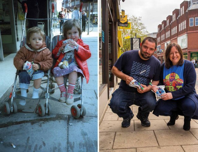 Photographer Recreates 40-Year-Old Photos With The Same Heroes (29 pics)