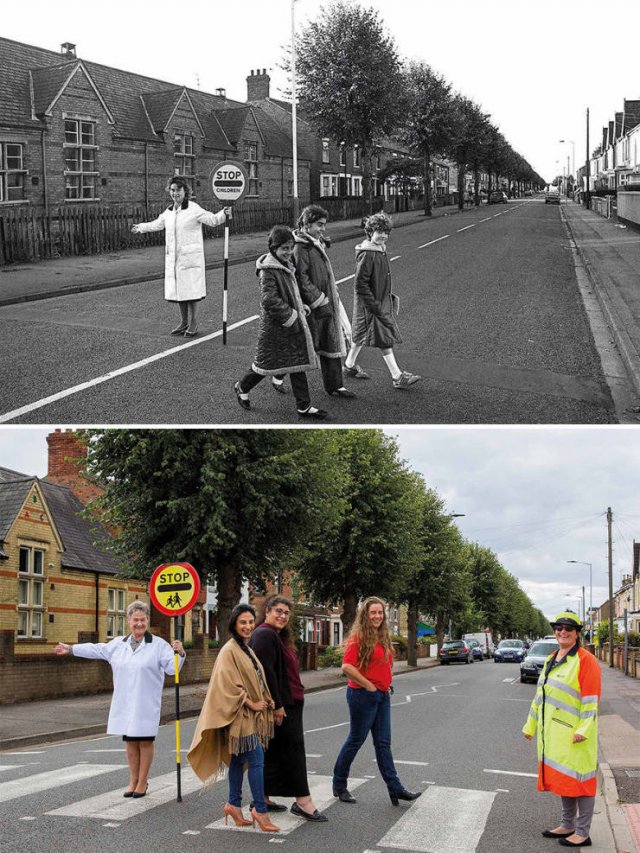 Photographer Recreates 40-Year-Old Photos With The Same Heroes (29 pics)