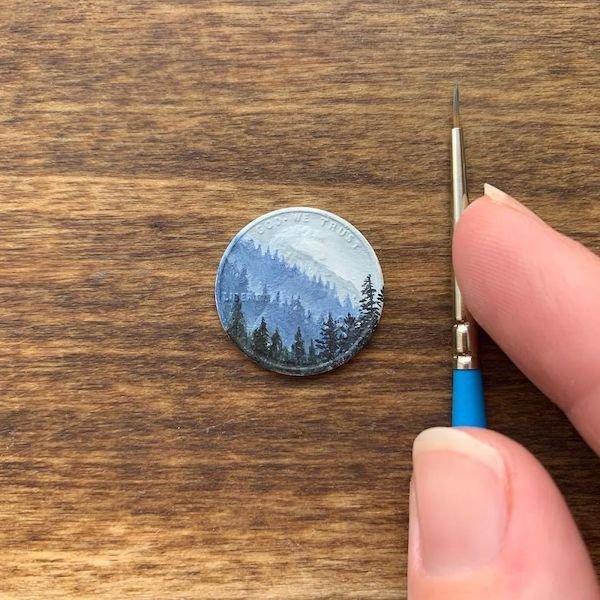 Tiny Coin Paintings (34 pics)