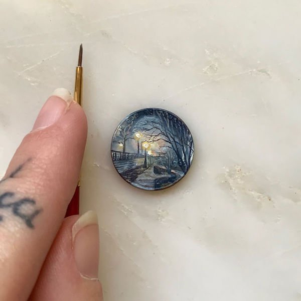 Tiny Coin Paintings (34 pics)