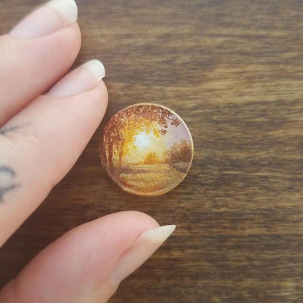 Tiny Coin Paintings (34 pics)